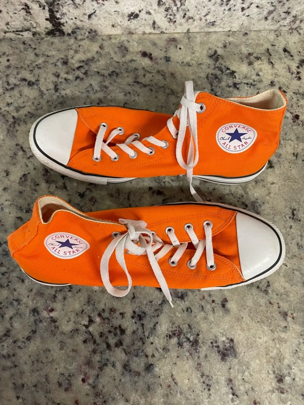 Converse Chuck Taylor All Star Hi Seasonal shoes orange colorway men 12 woman 14 - Picture 7 of 9